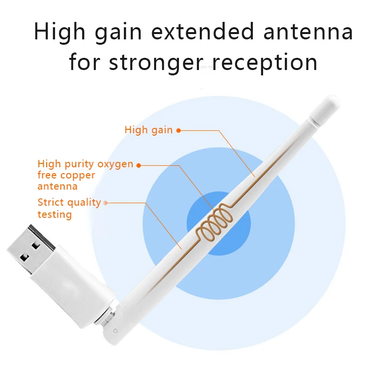 USB Wi-Fi адаптер 150 Мбит/с ультрабыстрый внешний беспроводной портативный приемник |
