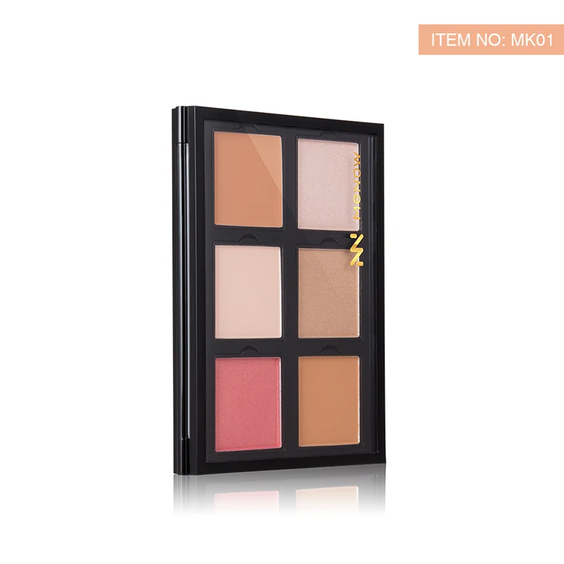 Бренд MENOW 6 видов цветов макияж румяна палитра пудра для лица долговечные