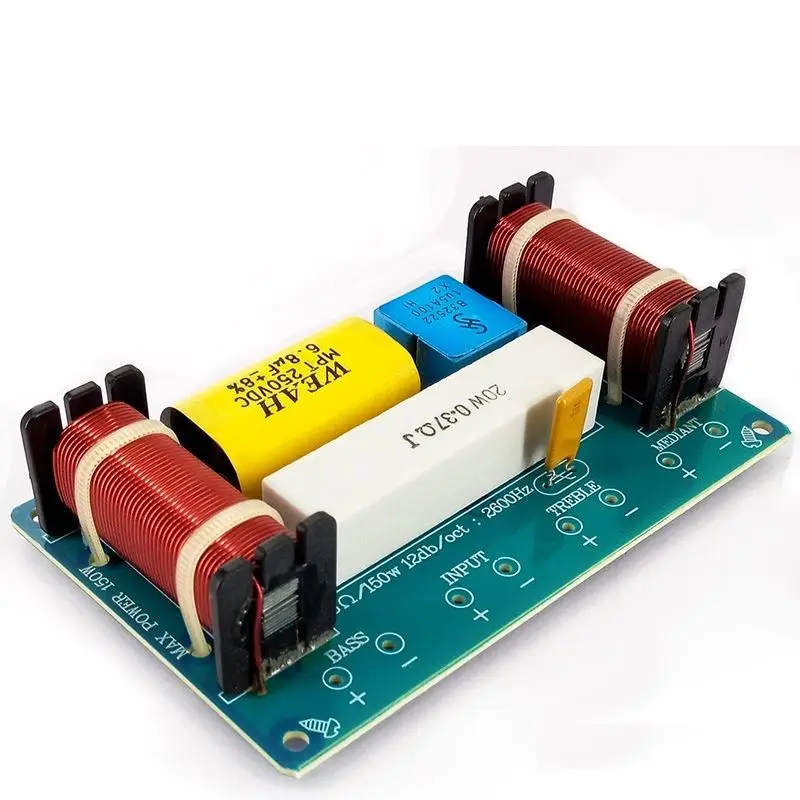 2 шт. динамик 3-полосный аудио делитель частоты громкоговоритель 3 блока кроссовер