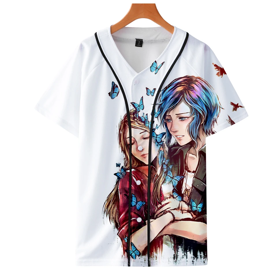 Женская/мужская бейсбольная футболка life is strange 2 модная повседневная с короткими