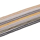 Цепочка с металлическими шариками для бижутерии, 5 млот, 1,21,52,0 мм