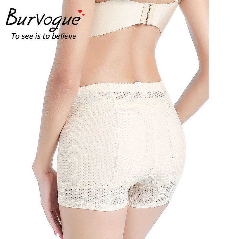Burvogue женские дышащие мягкие трусики Утягивающие трусы с завышенной талией контроль бедра Усилитель Формирователь бесшовный контроль брюки моделирующее белье