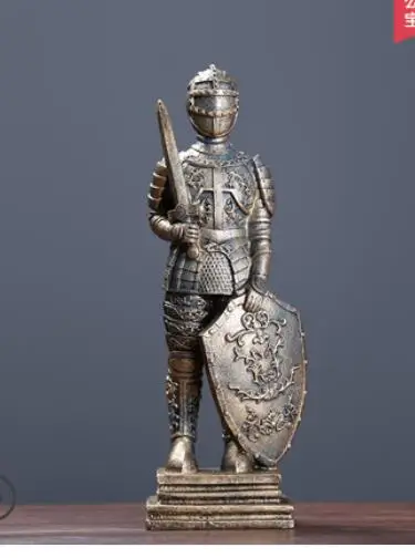 Restoring ancient ways creative iron armour warrior out ambry children's room sitting clothing shop decoration world | Дом и сад