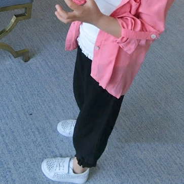 Новинка 2019 корейская версия тонкие брюки для мальчиков и девочек отпугивающие