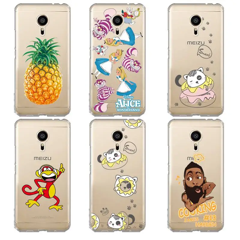 Princess Soft Clear TPU Phone Case For meilan MX6 pro6 U20 U10 A5 M5 M5S E E2 Monkey Printed Cat Shell Bags Cover Free Shipping | Мобильные