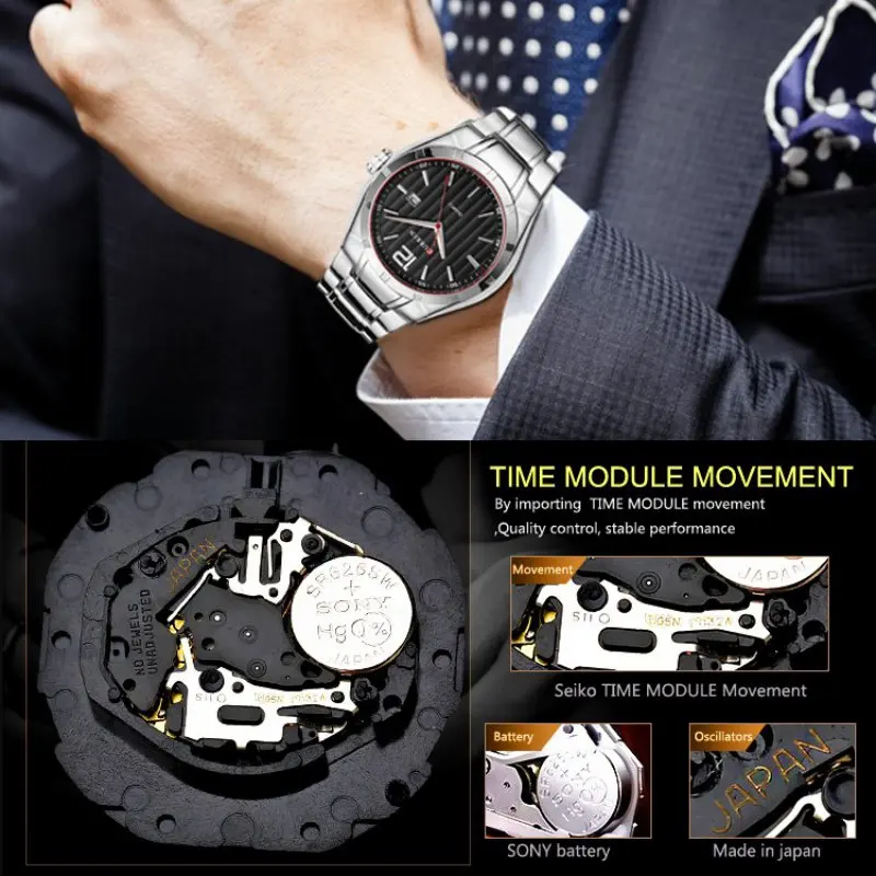 Luxury Business Analog Display Date Men's Quartz Watch Casual Men Watches Relogio Masculino Montre Homme | Наручные часы