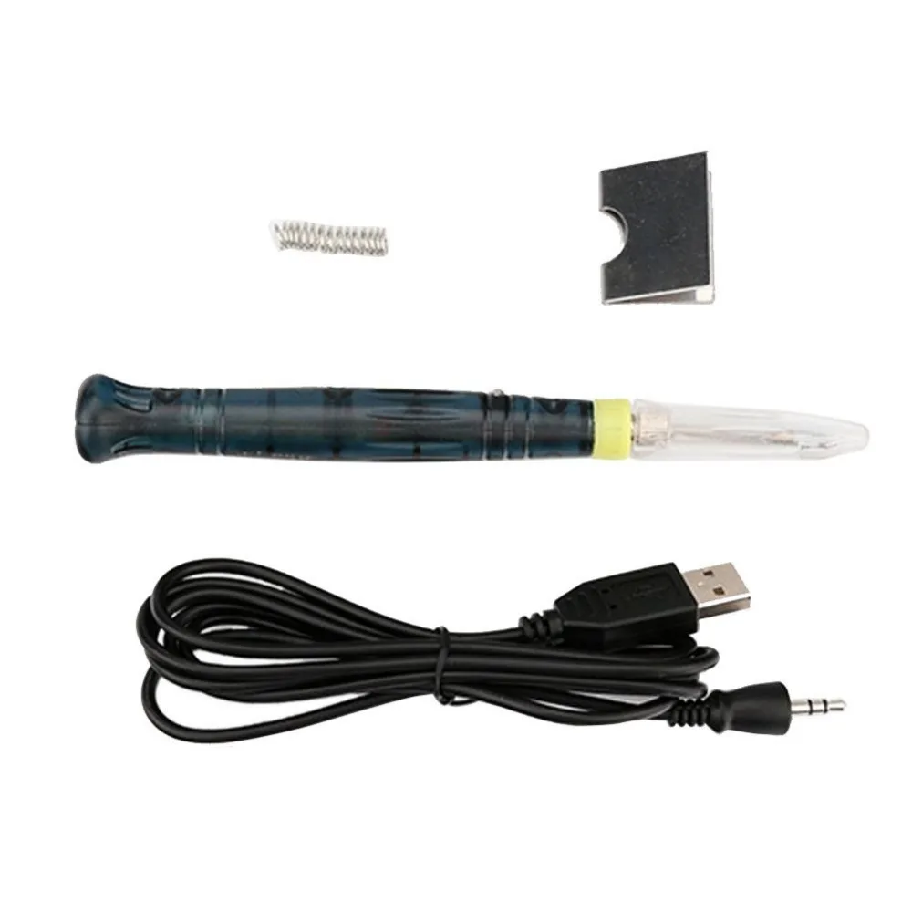 

2018 Hot Sale Quality Mini Portable USB 5V 8W Electric Powered Soldering Iron Pen/Tip Touch Switch