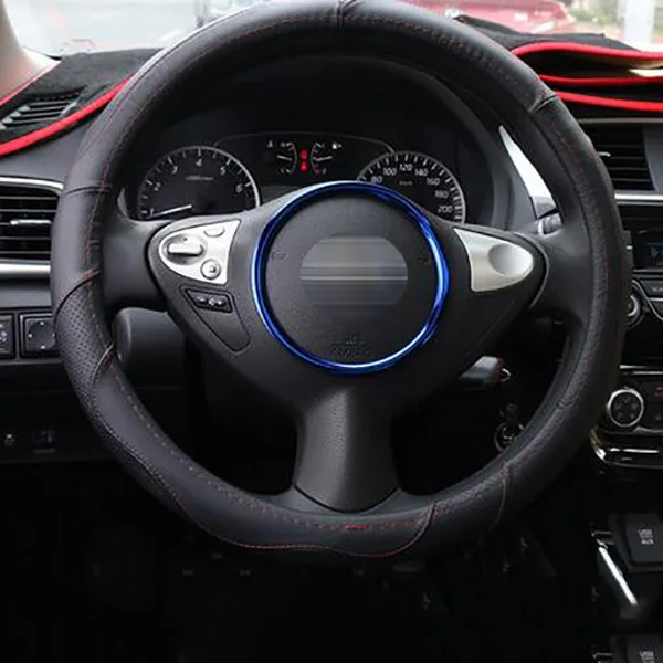 Брендовый чехол с логотипом на руль декоративное кольцо из нержавеющей стали