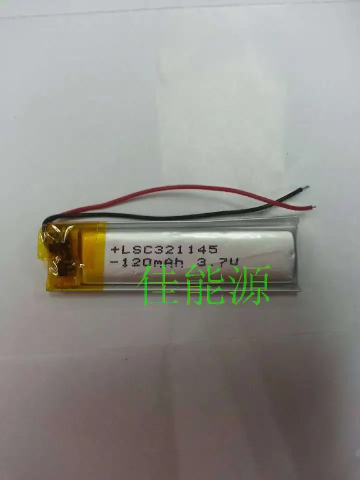

3.7V 321045 100MAH MP3 MP4 polymer lithium battery MP5 Bluetooth stereo small flashlight Rechargeable Li-ion Cell