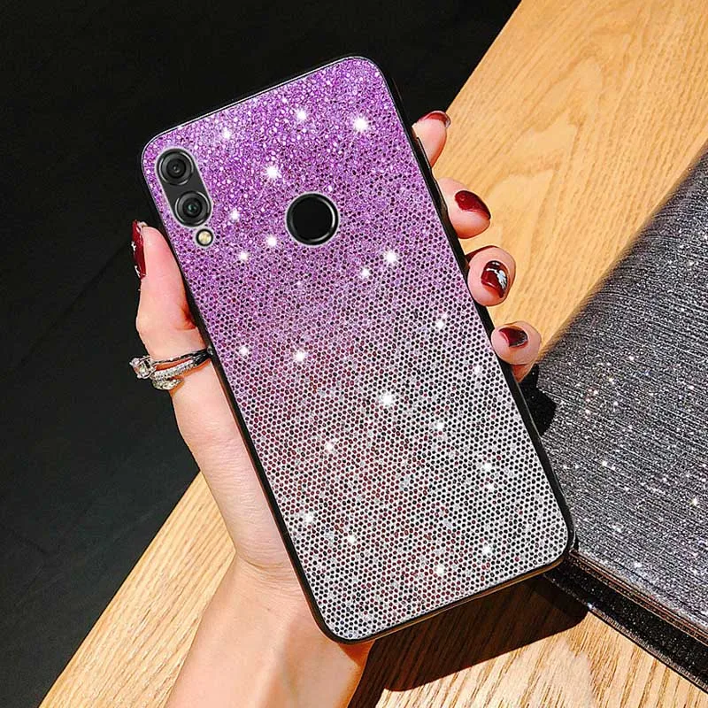 1 Чехол с градиентными блестками для Huawei Y7 Y6 Pro Prime Y9 P Smart P30 P20 Lite Pro Nova 4 3i 3 Honor 20 8X 8C Блестящий блестящий чехол - Цвет: 1