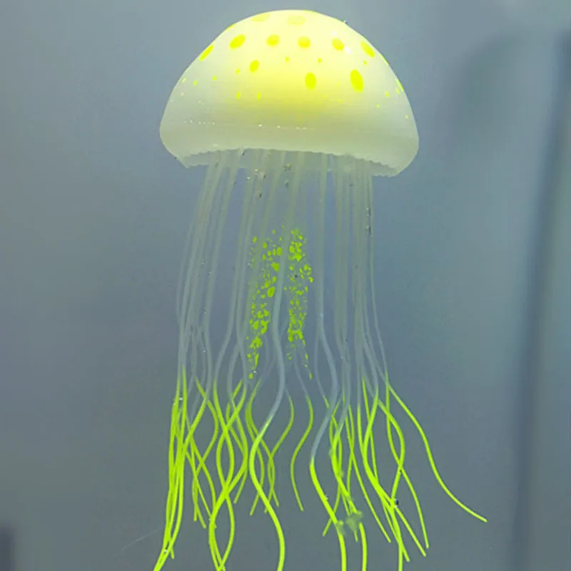 Флуоресцентное украшение для аквариума с имитацией медузы и золотой рыбки "Аутентичная симуляция трубчатых золотых рыбок для аквариума"