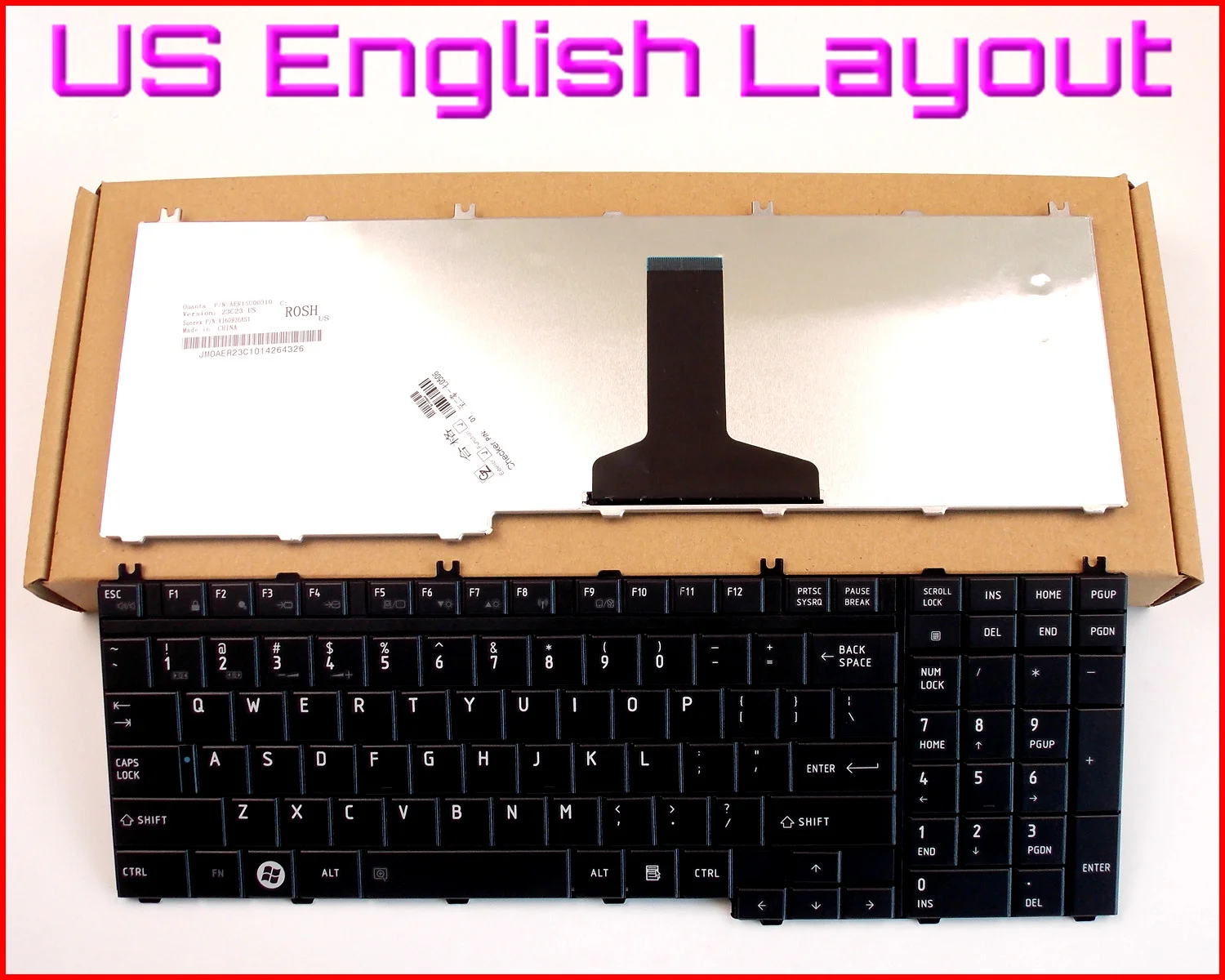 

Новая клавиатура английская версия для ноутбука Toshiba SATELLITE L350 X205 L355 L350D L355D L500 L500D L550 L550D P200 P205 P505D