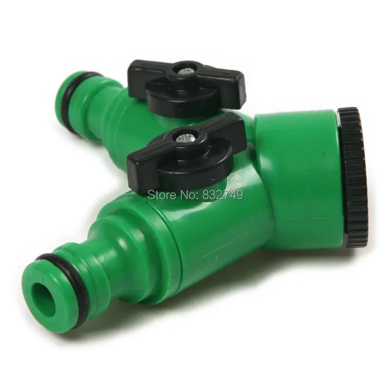 1 шт. садовый шланг ирригационный фитинг разветвитель двухсторонний адаптер кран