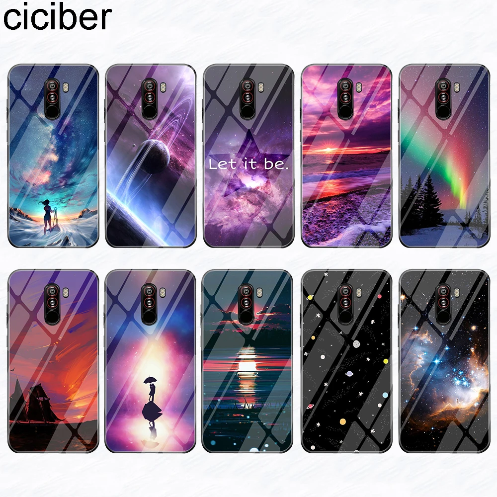 Ciciber для Xiaomi MI 9 8 6X A2 MIX 2 2S PocoPhone F1 чехлы телефонов Redmi Note 7 6 5 Pro Plus стеклянный чехол |