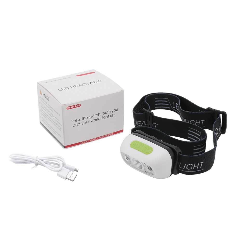 Boruit Mini B6, сенсорный головной светильник, индукционный, usb, перезаряжаемый, налобный светильник, колпачок, светильник, вес, вспышка, светильник, Головной фонарь, лампа для бега