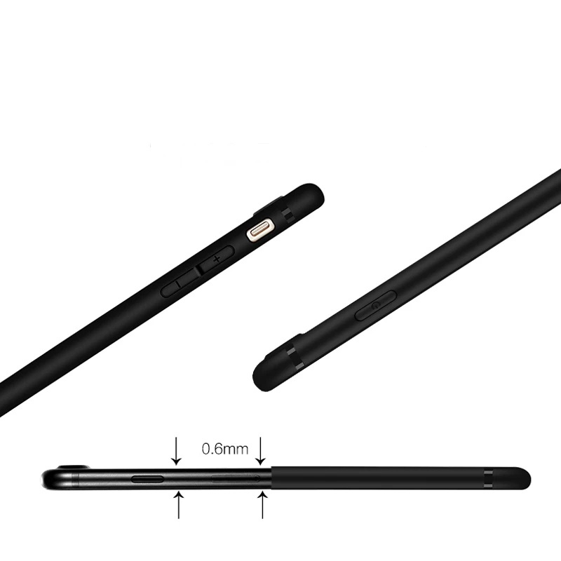 Матовый Мягкий силиконовый чехол Kafan для iPhone 7 8 plus чехлы 6s Plus 5 дюймов яркие цвета