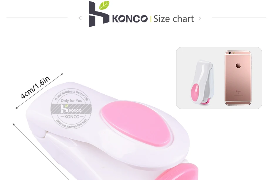 Konco дом портативный мешок зажимы мини электрическая машина для герметизации тепла импульсный герметизирующее уплотнение пластиковая сумка с защелкой работа с батареей