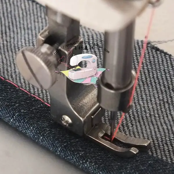 

2pcs Sewing machine flat car narrow high and low pressure foot width 5mm left needle hole pitch 0.8mm trimming foot CR1/32NS