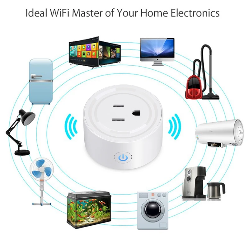 Мини Wifi Smart Plug US разъем питания переходник с дистанционным управлением функцией
