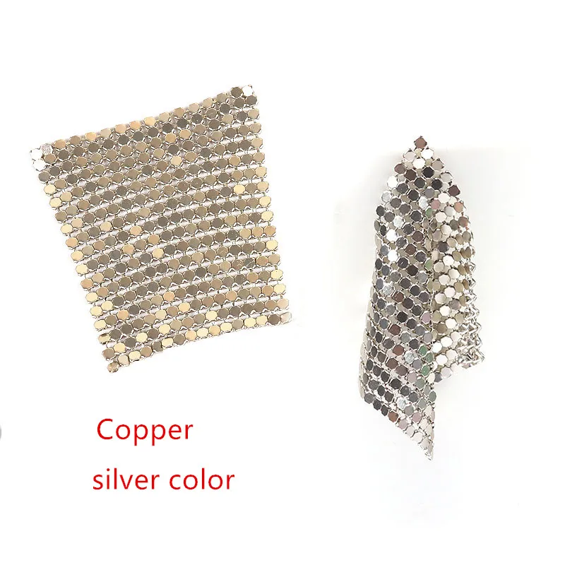 silver color Diy Ювелирные изделия Серьги Подвески Аксессуары 30 шт./лот 50 мм блестки Геометрическая квадратная форма медь/алюминий металл модные подвески - Окраска металла: silver color