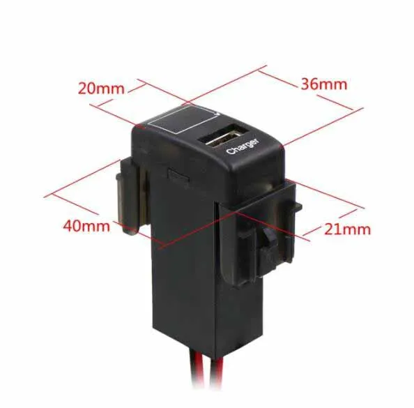 5 в 2.1A USB интерфейс разъем автомобильное зарядное устройство и крытый/Открытый термометр использовать для NISSAN, Qashqai, Tiida, X-trail, Sunny, NV200, Teana