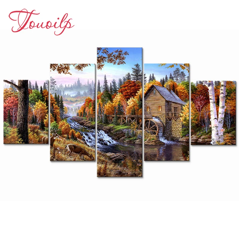 Мульти картины сделай сам картина из страз пейзаж стразы алмазная живопись