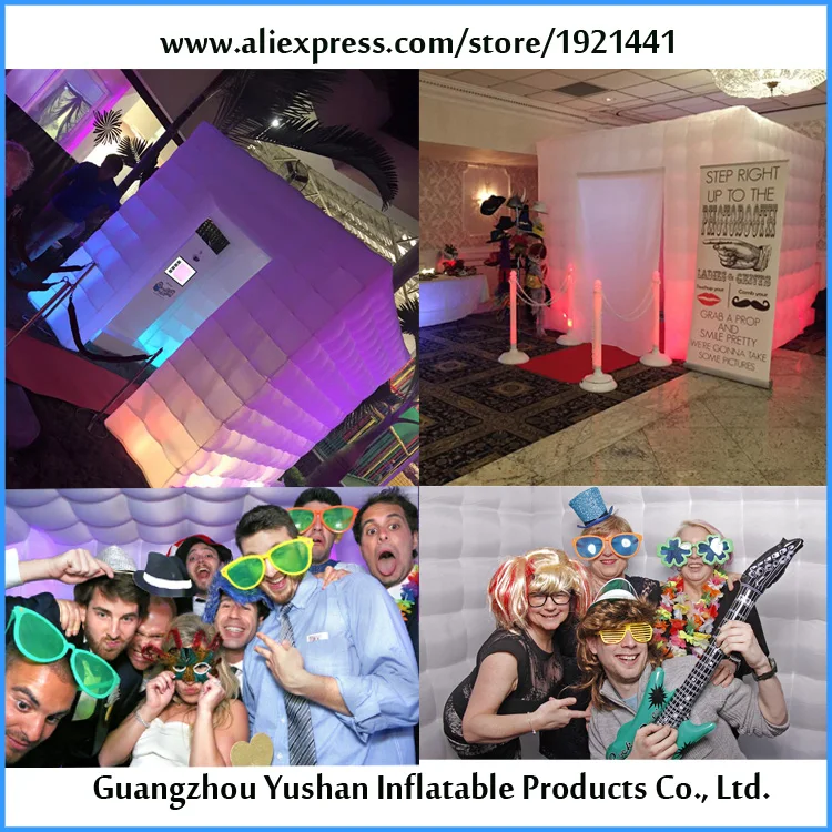 

8ft cube inflatable photo booth for professional photo booth software