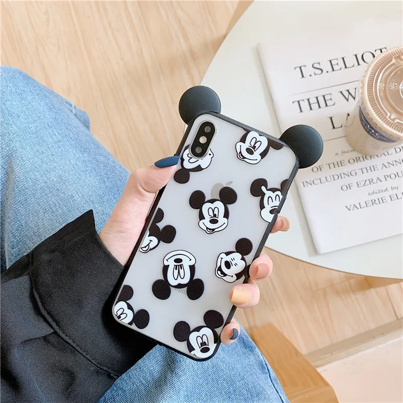 daierduomiqi Super Cute Cartoon Cute Minnie Soft Siliocne Case For iPhone 7 8 6 6S Plus X XS Max XR Funda Ultrathin Cover Phone Cases - Цвет: daierduomiqi