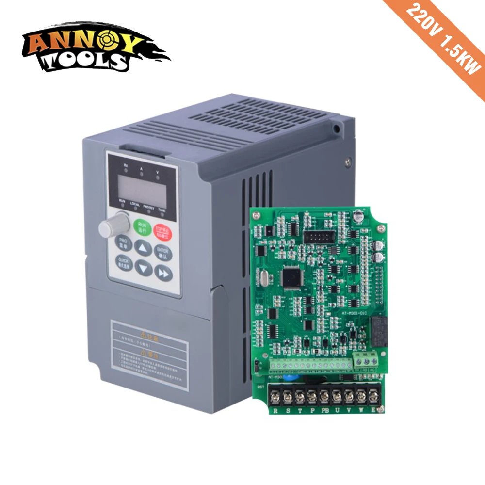 1.5KW 220 V однофазный входной преобразователь частоты 7A v 3 фазный выходных частот