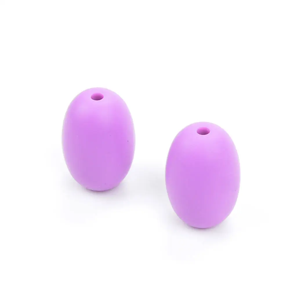 Cuentas de silicona de uva para dentici&oacute;n, mordedor de silicona de grado alimenticio, juguete suave para dientes de beb&eacute;, collar masticable sin BPA, venta al por mayor-2