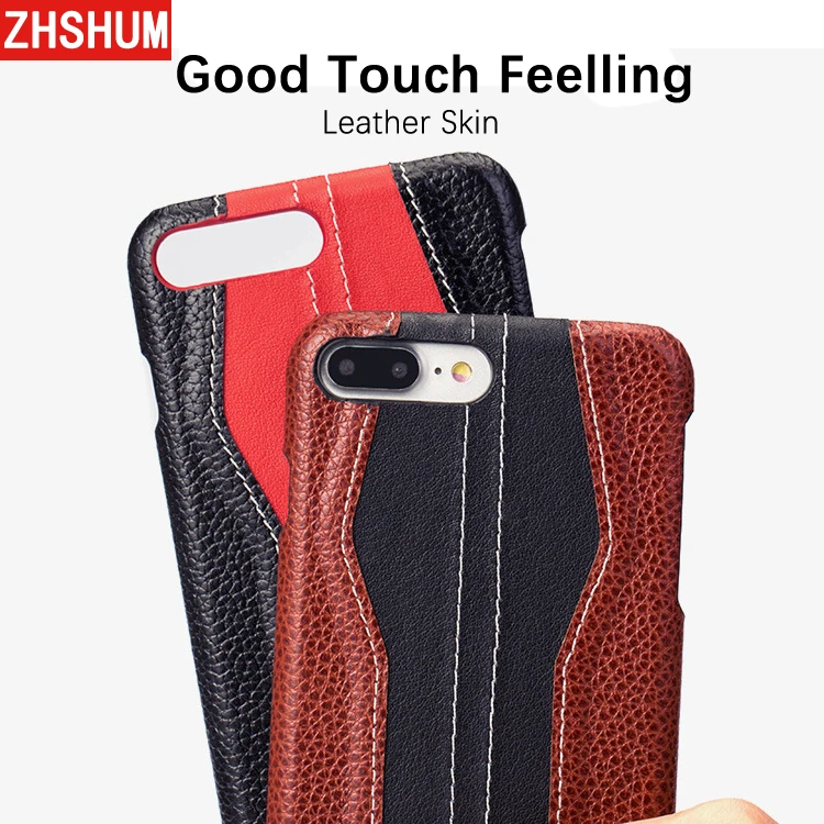 Mix Color Genuine Leather Case For Iphone X 8 7 Plus XS MAX XR 6S 6 10 Skin Luxury Handmade Full Back Cover for 5 SE |
