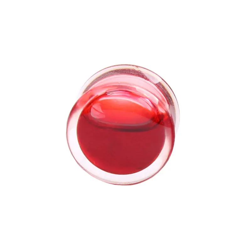 8 мм мода прозрачный акриловый красный Жидкость уха Серьги женщины ювелирные