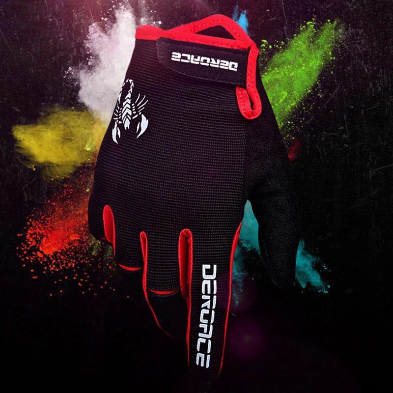 Велосипедные перчатки с пальцами зимние Осенние противоударные велосипедные