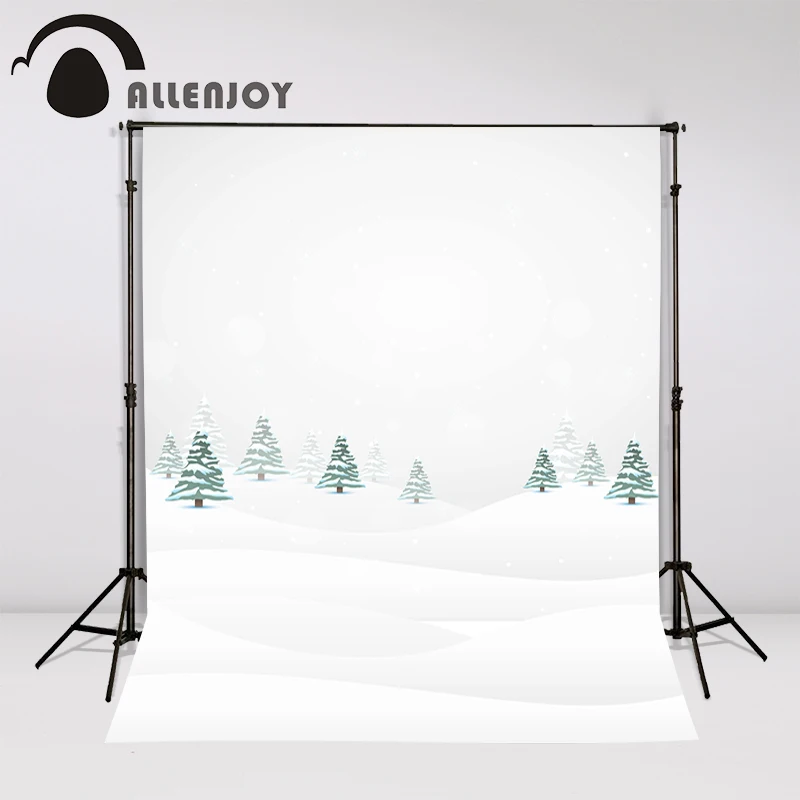 Allenjoy фоны для фотосъемки дерево снег зима Рождество дети праздник веселый