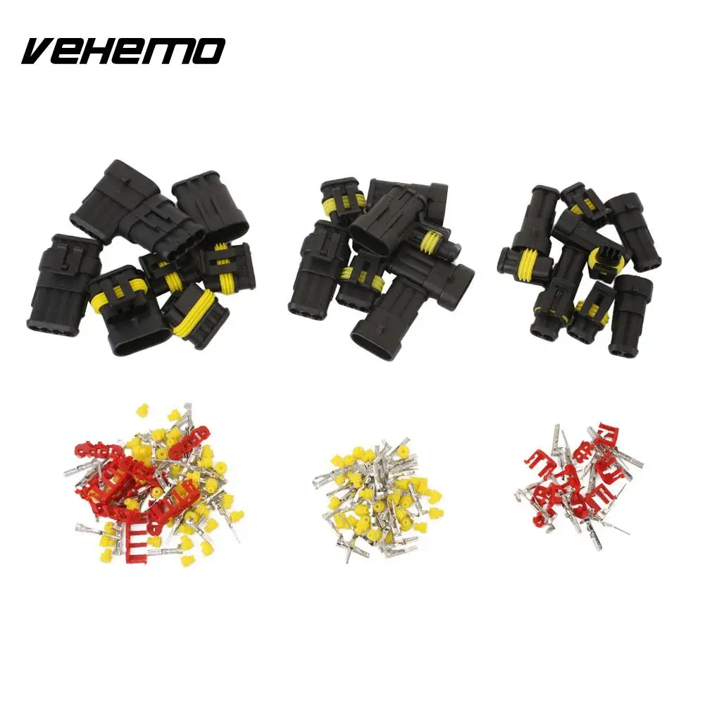 Vehemo 15PCS Waterproof Multicolor Plug Adapter HID Socket Automobile Harness New Connector |