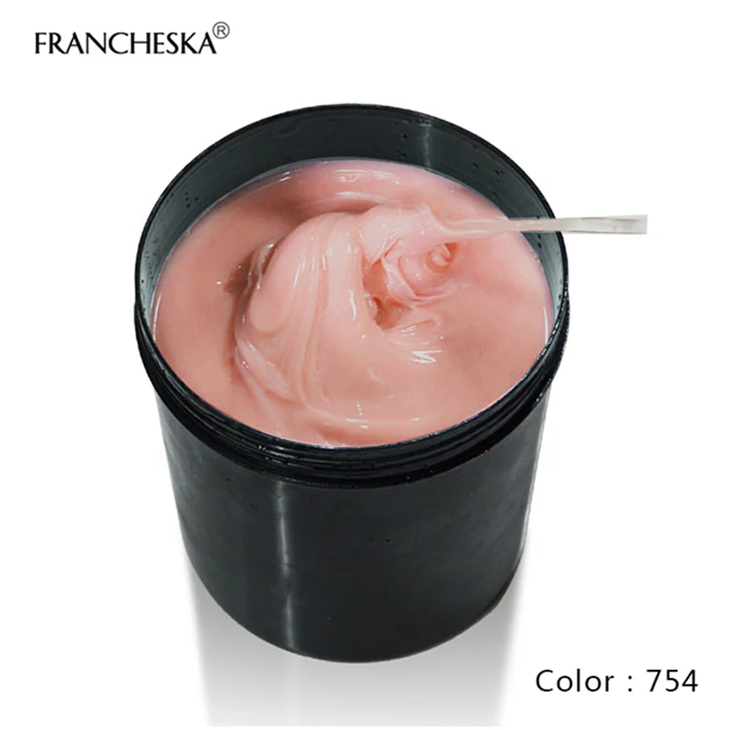 Francheska 1 кг полигелевый гель 7 цветов для ногтей твердый желе строительный акриловый УФ замачивающийся розовый Камуфляжный Быстрый Расширенный гель для ногтей