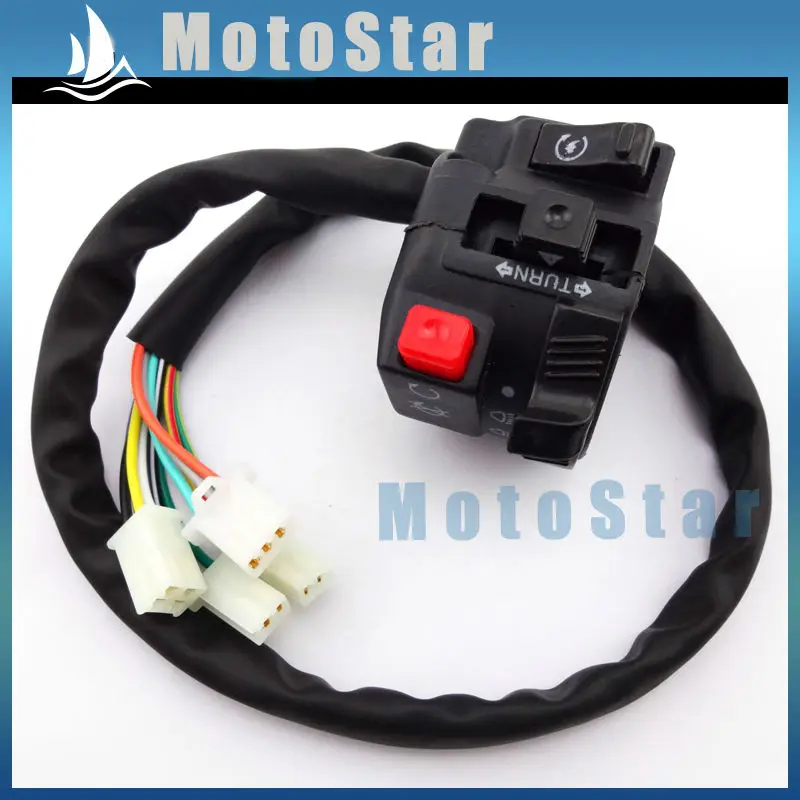 Ручка контрольный переключатель в сборе 11 проводов 4 функции для ATV Quad Wheeler 50cc 70cc