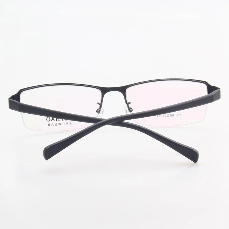 Мужские Полуободковые очки без оправы эластичные в оправе из TR90 736 | Аксессуары