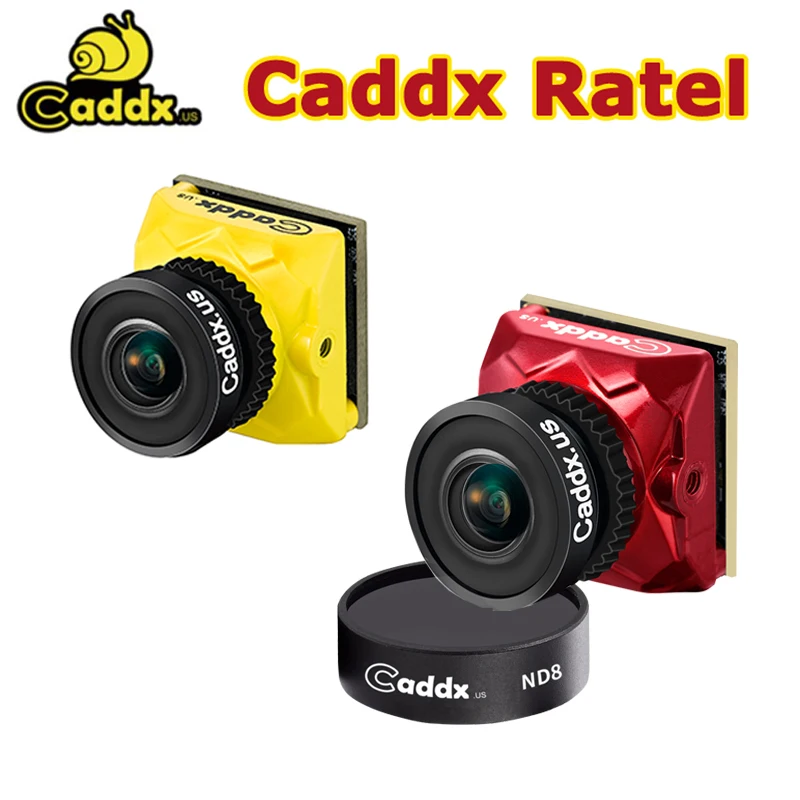 Камера Caddx Ratel FPV 1/1 8 ''Starlight HDR OSD 1200TVL NTSC/PAL 16:9 1: 9 ND8 объектив 1 66 мм 2 для