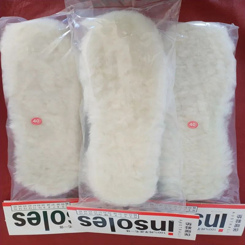 Натуральные стельки из овчины зимние стандартные мужские и женские теплые