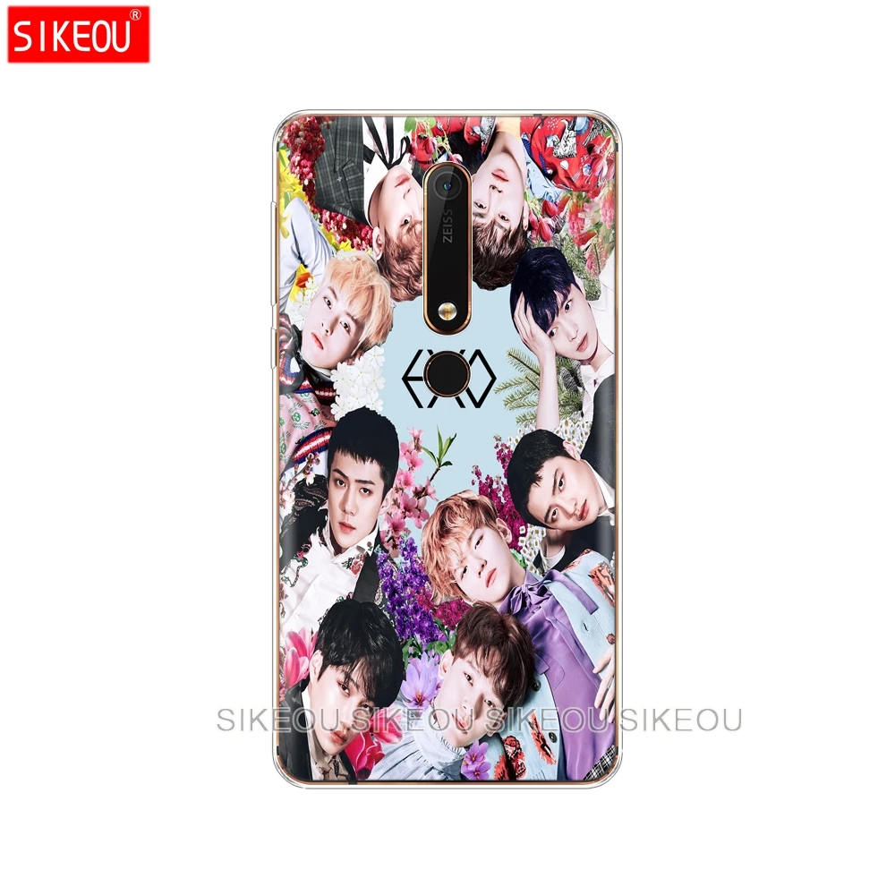 Силиконовый чехол для телефона Nokia 5 3 6 7 PLUS 8 9 /Nokia 1 2 2018 Kpop exo Lucky one|Бамперы| |