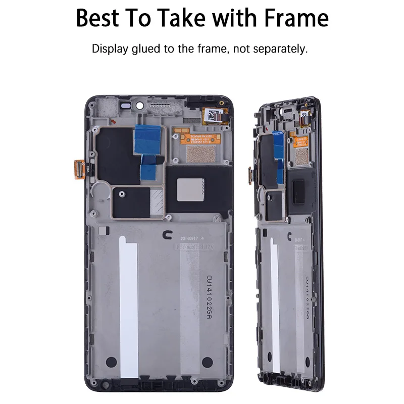 Дисплей для LENOVO S850 LCD в сборе с тачскрином на рамке Оригинал 5.0&quot черный белый |