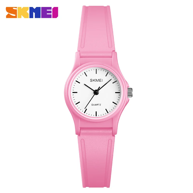 pink Топ класса люкс SKMEI брендовые Детские часы 50 м водонепроницаемые кварцевые наручные часы желе часы для детской мальчики часы для девочек студентов часы - Цвет: pink
