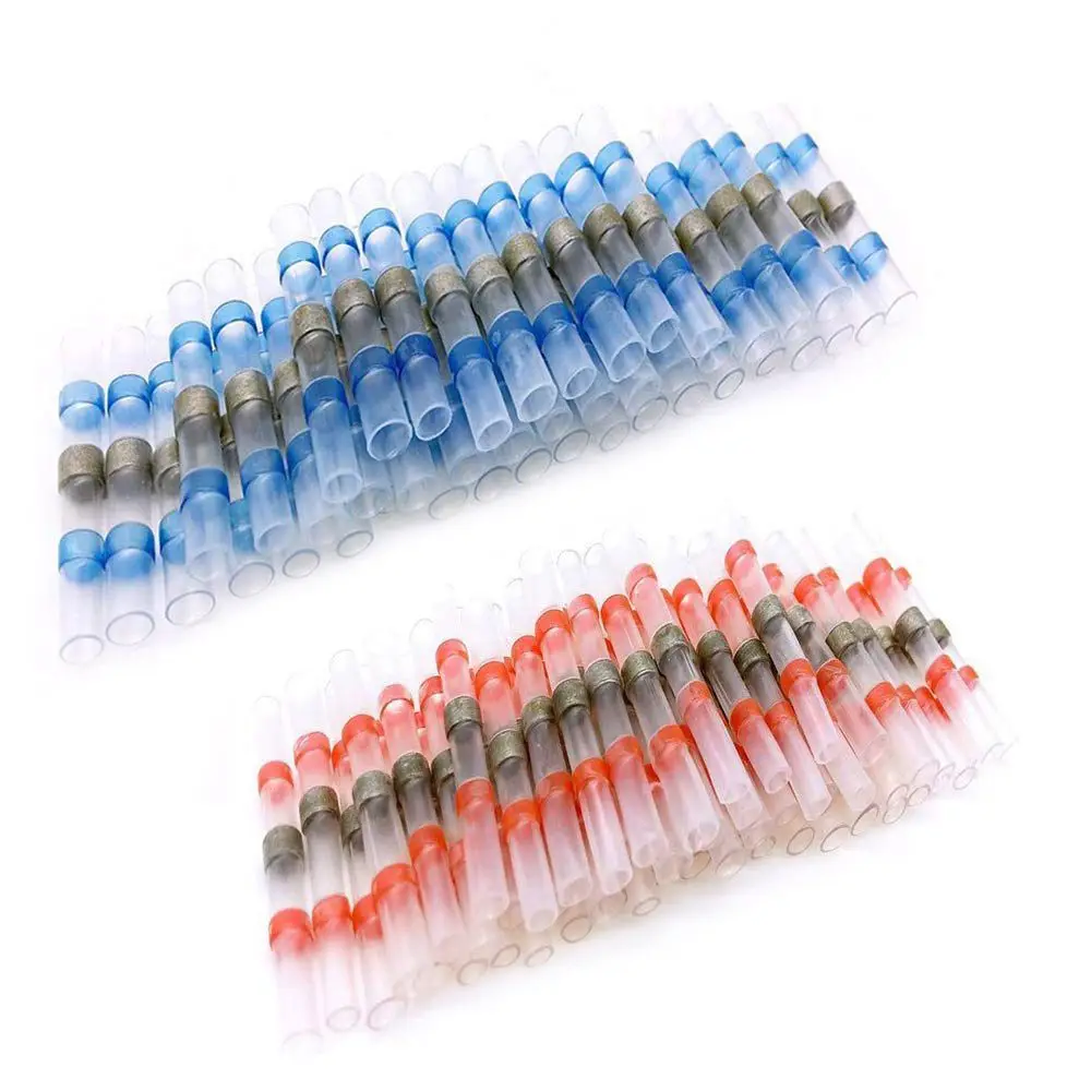 SHGO-65pcs Solder Seal Wire Connectors Heat Shrink Electrical Terminals Assorted Insulated Waterproof Butt Connector set | Инструменты