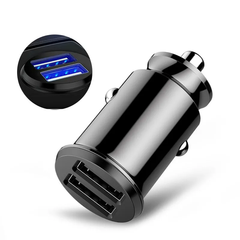 Автомобильное зарядное устройство 2 порта USB мобильный телефон планшет GPS быстрая
