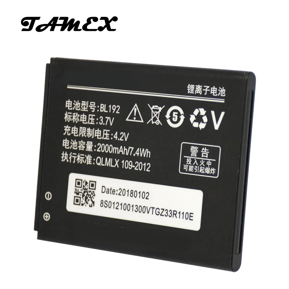BL192 литий-ионная сменная батарея для Lenovo A328 A328T A526 A750 A529 A560 A680 A590 A300 A388T A505E Batteria 3 7 V