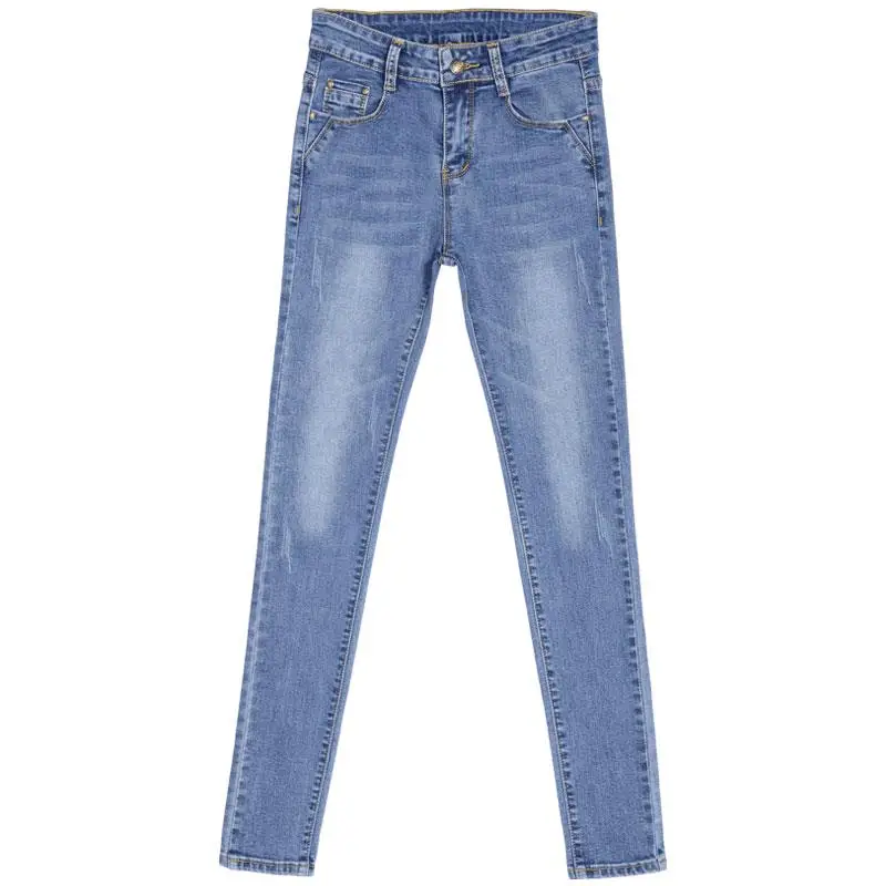 jean jeans for women with high waist pants plus up large size skinny woman denim modis streetwear | Женская одежда