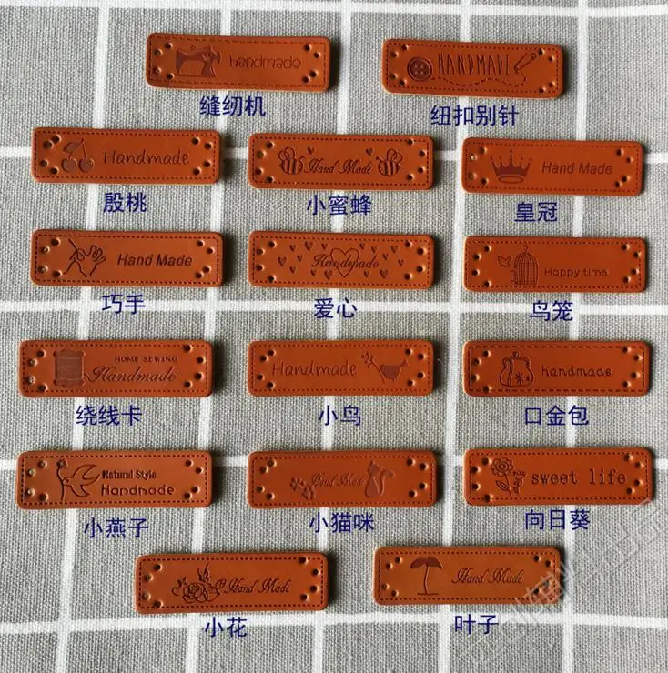 20/за штуку Бесплатная доставка ручной работы этикетки из искусственной кожи