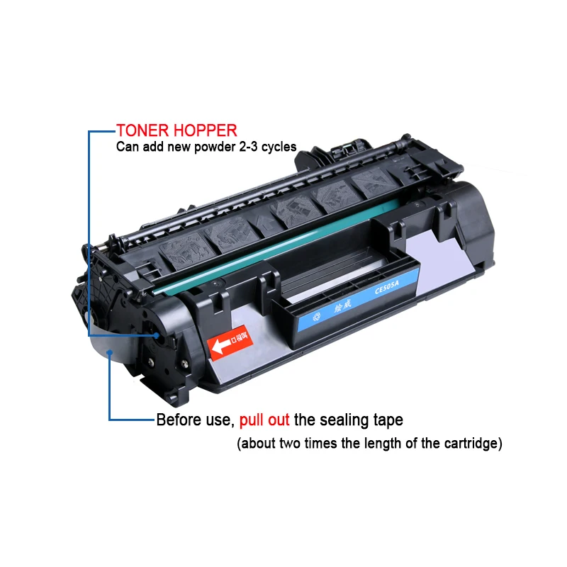 HWDID CE505A 505 05A 505a совместимый тонер картридж для HP LJ P2035 2055 Canon LBP6300 6650 6670 6680 MF5840 5850 5870