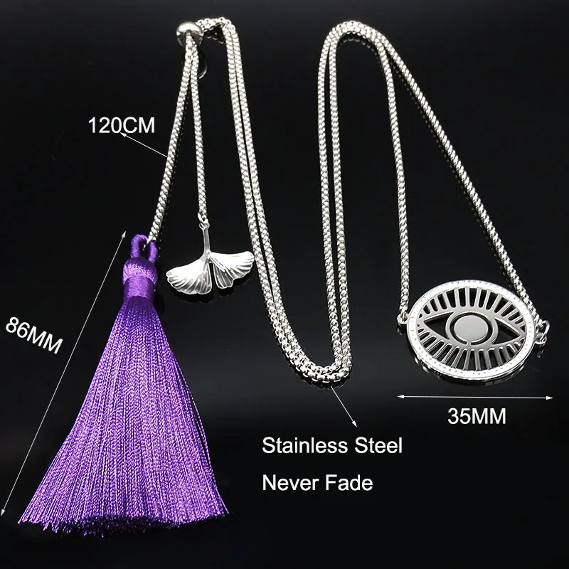 2021 модные ожерелья из нержавеющей стали с кристаллами для женщин длинная